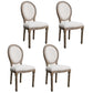 Solid Wood Country Style Dining Room Chair Matte Finish King Louis Back Side Chair White 4 Piece Set Clearhalo ' kitchen&dining_furn' 'Dining Chairs' 'Dining Tables & Seating' 'dining_chair' 'furn' 'furn_dining_chair' 'Furniture' 'furniture_dining_chair' 'Kitchen & Dining Furniture' 'kitchen' 3643862