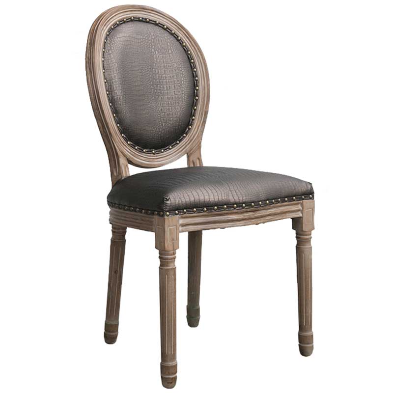 Solid Wood Country Style Dining Room Chair Matte Finish King Louis Back Side Chair Brown 1 Piece Clearhalo ' kitchen&dining_furn' 'Dining Chairs' 'Dining Tables & Seating' 'dining_chair' 'furn' 'furn_dining_chair' 'Furniture' 'furniture_dining_chair' 'Kitchen & Dining Furniture' 'kitchen' 3643863