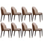 Contemporary Style Microfiber Leather Chair Parsons Dining Chair for Home Orange 8 Piece Set Clearhalo ' kitchen&dining_furn' 'Dining Chairs' 'Dining Tables & Seating' 'dining_chair' 'furn' 'furn_dining_chair' 'Furniture' 'furniture_dining_chair' 'Kitchen & Dining Furniture' 'kitchen' 3643877