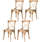 Solid Wood Traditional Dining Chair Matte Finish Cross Back Side Chair Wood 4 Piece Set Clearhalo ' kitchen&dining_furn' 'Dining Chairs' 'Dining Tables & Seating' 'dining_chair' 'furn' 'furn_dining_chair' 'Furniture' 'furniture_dining_chair' 'Kitchen & Dining Furniture' 'kitchen' 3643896