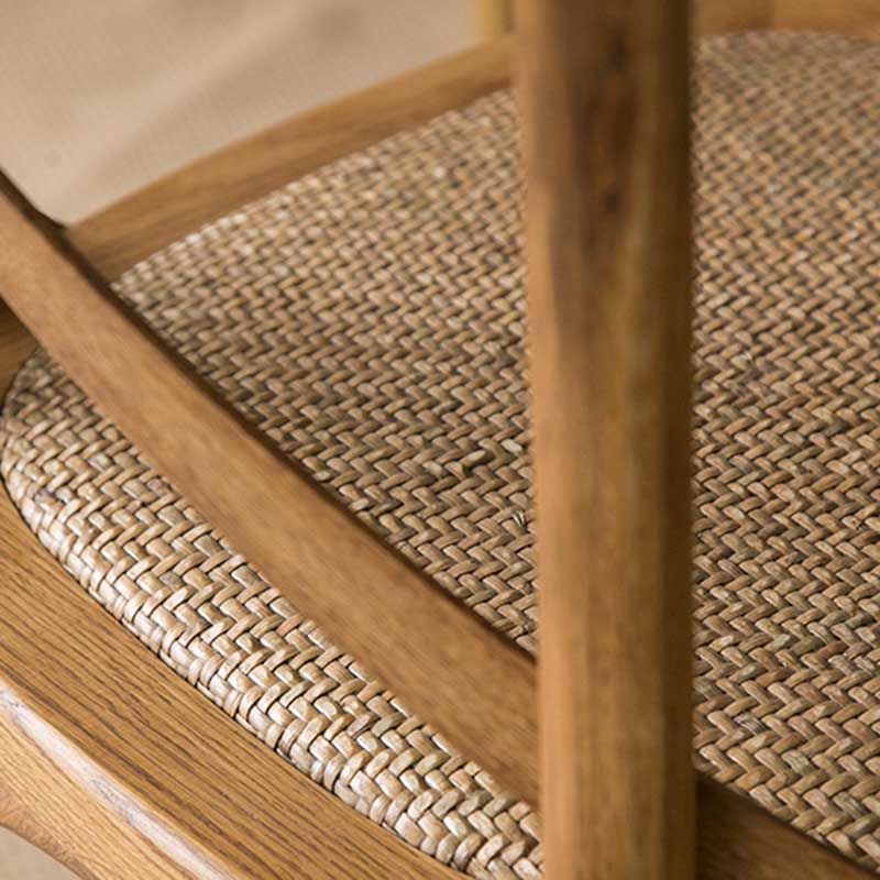 Solid Wood Traditional Dining Chair Matte Finish Cross Back Side Chair Clearhalo ' kitchen&dining_furn' 'Dining Chairs' 'Dining Tables & Seating' 'dining_chair' 'furn' 'furn_dining_chair' 'Furniture' 'furniture_dining_chair' 'Kitchen & Dining Furniture' 'kitchen' 3643897