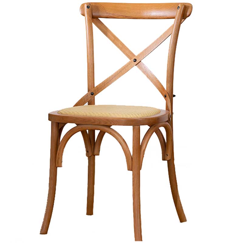Solid Wood Traditional Dining Chair Matte Finish Cross Back Side Chair Light Wood 1 Piece Clearhalo ' kitchen&dining_furn' 'Dining Chairs' 'Dining Tables & Seating' 'dining_chair' 'furn' 'furn_dining_chair' 'Furniture' 'furniture_dining_chair' 'Kitchen & Dining Furniture' 'kitchen' 3643898