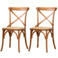 Solid Wood Traditional Dining Chair Matte Finish Cross Back Side Chair Light Wood 2 Piece Set Clearhalo ' kitchen&dining_furn' 'Dining Chairs' 'Dining Tables & Seating' 'dining_chair' 'furn' 'furn_dining_chair' 'Furniture' 'furniture_dining_chair' 'Kitchen & Dining Furniture' 'kitchen' 3643899