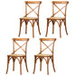 Solid Wood Traditional Dining Chair Matte Finish Cross Back Side Chair Light Wood 4 Piece Set Clearhalo ' kitchen&dining_furn' 'Dining Chairs' 'Dining Tables & Seating' 'dining_chair' 'furn' 'furn_dining_chair' 'Furniture' 'furniture_dining_chair' 'Kitchen & Dining Furniture' 'kitchen' 3643901