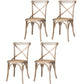 Solid Wood Traditional Dining Chair Matte Finish Cross Back Side Chair Distressed White 4 Piece Set Clearhalo ' kitchen&dining_furn' 'Dining Chairs' 'Dining Tables & Seating' 'dining_chair' 'furn' 'furn_dining_chair' 'Furniture' 'furniture_dining_chair' 'Kitchen & Dining Furniture' 'kitchen' 3643913
