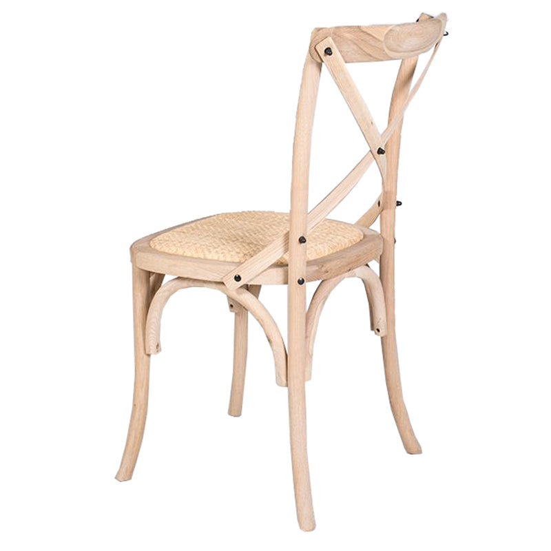 Solid Wood Traditional Dining Chair Matte Finish Cross Back Side Chair White 1 Piece Clearhalo ' kitchen&dining_furn' 'Dining Chairs' 'Dining Tables & Seating' 'dining_chair' 'furn' 'furn_dining_chair' 'Furniture' 'furniture_dining_chair' 'Kitchen & Dining Furniture' 'kitchen' 3643918