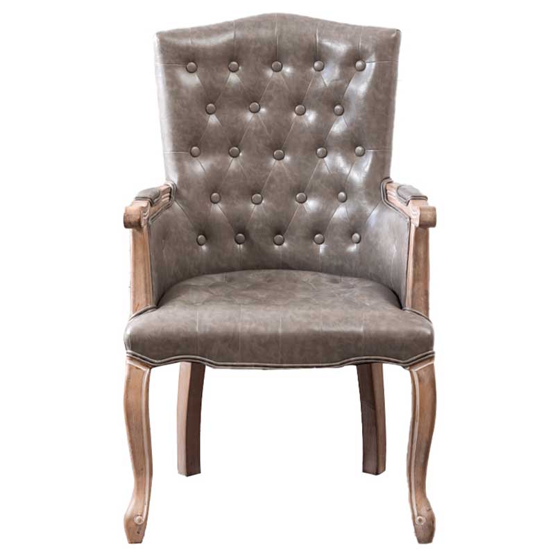 Solid Wood Country Style Indoor Chair Parsons Dining Chair of 23'' Wide Silver 1 Piece Clearhalo ' kitchen&dining_furn' 'Dining Chairs' 'Dining Tables & Seating' 'dining_chair' 'furn' 'furn_dining_chair' 'Furniture' 'furniture_dining_chair' 'Kitchen & Dining Furniture' 'kitchen' 3643922