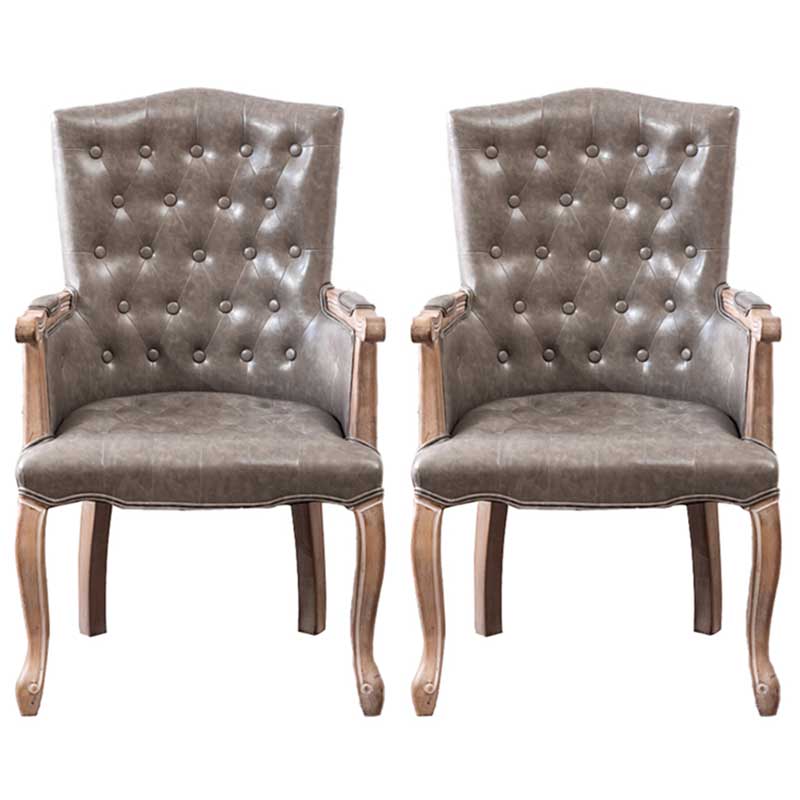 Solid Wood Country Style Indoor Chair Parsons Dining Chair of 23'' Wide Silver 2 Piece Set Clearhalo ' kitchen&dining_furn' 'Dining Chairs' 'Dining Tables & Seating' 'dining_chair' 'furn' 'furn_dining_chair' 'Furniture' 'furniture_dining_chair' 'Kitchen & Dining Furniture' 'kitchen' 3643923