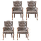 Solid Wood Country Style Indoor Chair Parsons Dining Chair of 23'' Wide Silver 4 Piece Set Clearhalo ' kitchen&dining_furn' 'Dining Chairs' 'Dining Tables & Seating' 'dining_chair' 'furn' 'furn_dining_chair' 'Furniture' 'furniture_dining_chair' 'Kitchen & Dining Furniture' 'kitchen' 3643925