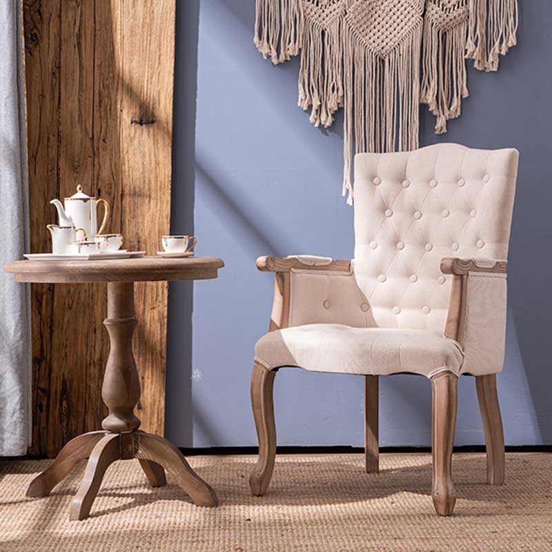 Solid Wood Country Style Indoor Chair Parsons Dining Chair of 23'' Wide Clearhalo ' kitchen&dining_furn' 'Dining Chairs' 'Dining Tables & Seating' 'dining_chair' 'furn' 'furn_dining_chair' 'Furniture' 'furniture_dining_chair' 'Kitchen & Dining Furniture' 'kitchen' 3643926
