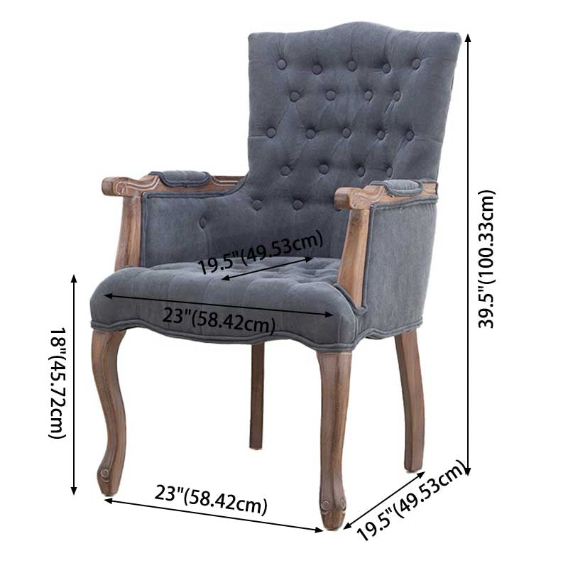 Solid Wood Country Style Indoor Chair Parsons Dining Chair of 23'' Wide Clearhalo ' kitchen&dining_furn' 'Dining Chairs' 'Dining Tables & Seating' 'dining_chair' 'furn' 'furn_dining_chair' 'Furniture' 'furniture_dining_chair' 'Kitchen & Dining Furniture' 'kitchen' 3643939