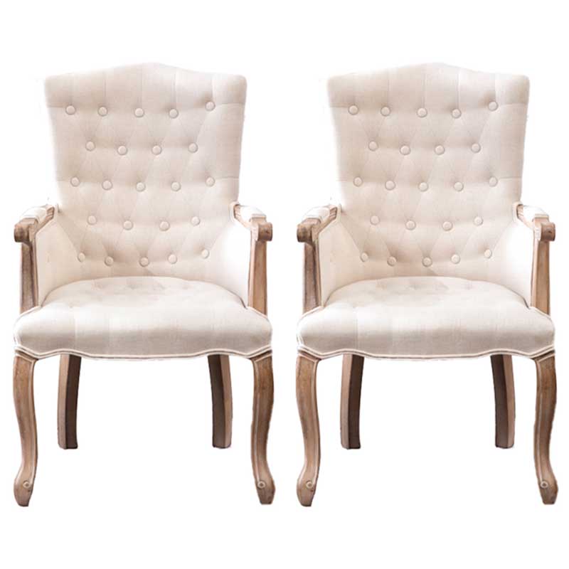 Solid Wood Country Style Indoor Chair Parsons Dining Chair of 23'' Wide Off-White 2 Piece Set Clearhalo ' kitchen&dining_furn' 'Dining Chairs' 'Dining Tables & Seating' 'dining_chair' 'furn' 'furn_dining_chair' 'Furniture' 'furniture_dining_chair' 'Kitchen & Dining Furniture' 'kitchen' 3643941