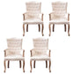 Solid Wood Country Style Indoor Chair Parsons Dining Chair of 23'' Wide Off-White 4 Piece Set Clearhalo ' kitchen&dining_furn' 'Dining Chairs' 'Dining Tables & Seating' 'dining_chair' 'furn' 'furn_dining_chair' 'Furniture' 'furniture_dining_chair' 'Kitchen & Dining Furniture' 'kitchen' 3643942