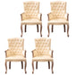 Solid Wood Country Style Indoor Chair Parsons Dining Chair of 23'' Wide Cream 4 Piece Set Clearhalo ' kitchen&dining_furn' 'Dining Chairs' 'Dining Tables & Seating' 'dining_chair' 'furn' 'furn_dining_chair' 'Furniture' 'furniture_dining_chair' 'Kitchen & Dining Furniture' 'kitchen' 3643945