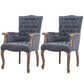 Solid Wood Country Style Indoor Chair Parsons Dining Chair of 23'' Wide Grey 2 Piece Set Clearhalo ' kitchen&dining_furn' 'Dining Chairs' 'Dining Tables & Seating' 'dining_chair' 'furn' 'furn_dining_chair' 'Furniture' 'furniture_dining_chair' 'Kitchen & Dining Furniture' 'kitchen' 3643947