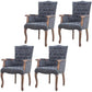 Solid Wood Country Style Indoor Chair Parsons Dining Chair of 23'' Wide Grey 4 Piece Set Clearhalo ' kitchen&dining_furn' 'Dining Chairs' 'Dining Tables & Seating' 'dining_chair' 'furn' 'furn_dining_chair' 'Furniture' 'furniture_dining_chair' 'Kitchen & Dining Furniture' 'kitchen' 3643948