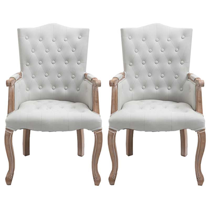 Solid Wood Country Style Indoor Chair Parsons Dining Chair of 23'' Wide White 2 Piece Set Clearhalo ' kitchen&dining_furn' 'Dining Chairs' 'Dining Tables & Seating' 'dining_chair' 'furn' 'furn_dining_chair' 'Furniture' 'furniture_dining_chair' 'Kitchen & Dining Furniture' 'kitchen' 3643950