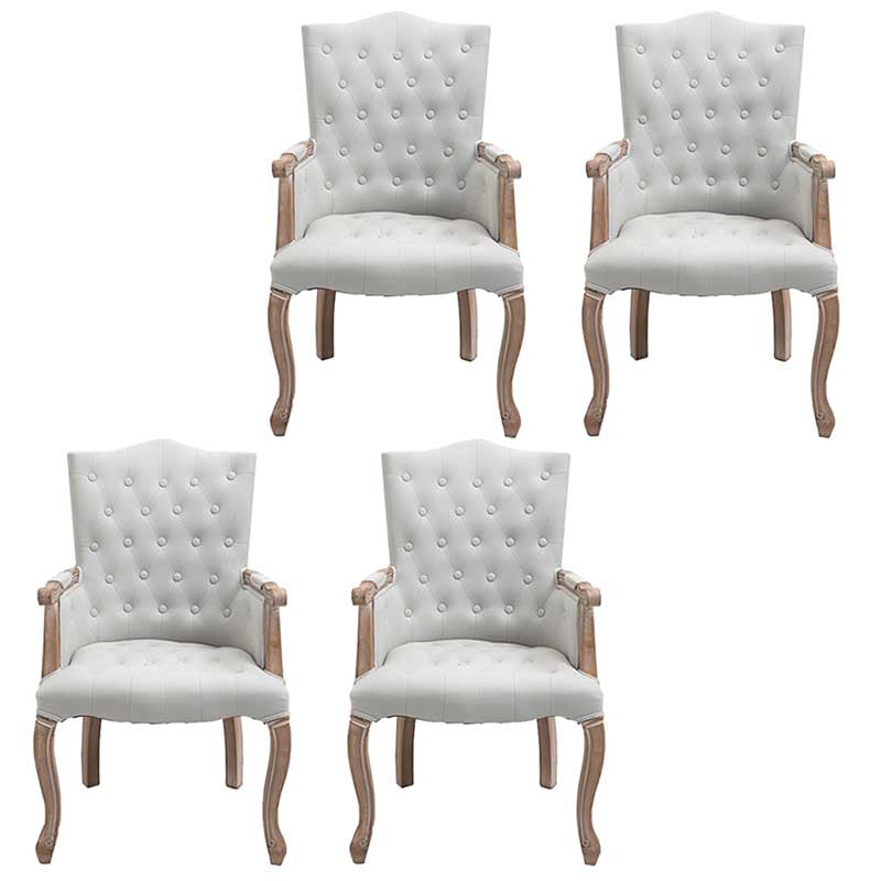 Solid Wood Country Style Indoor Chair Parsons Dining Chair of 23'' Wide White 4 Piece Set Clearhalo ' kitchen&dining_furn' 'Dining Chairs' 'Dining Tables & Seating' 'dining_chair' 'furn' 'furn_dining_chair' 'Furniture' 'furniture_dining_chair' 'Kitchen & Dining Furniture' 'kitchen' 3643951