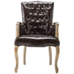 Solid Wood Country Style Indoor Chair Parsons Dining Chair of 23'' Wide Coffee 1 Piece Clearhalo ' kitchen&dining_furn' 'Dining Chairs' 'Dining Tables & Seating' 'dining_chair' 'furn' 'furn_dining_chair' 'Furniture' 'furniture_dining_chair' 'Kitchen & Dining Furniture' 'kitchen' 3643952