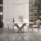 Metal Contemporary Rectangular Table Sintered Stone Dining Table with Pedestal Base Clearhalo ' dining_table' 'Dining Tables & Seating' 'Dining Tables' 'furn' 'furn_dining_table' 'Furniture' 'furniture_dining_table' 'Kitchen & Dining Furniture' 'kitchen&dining_furn' 'kitchen' 'kitchen_dining_table' 3649096