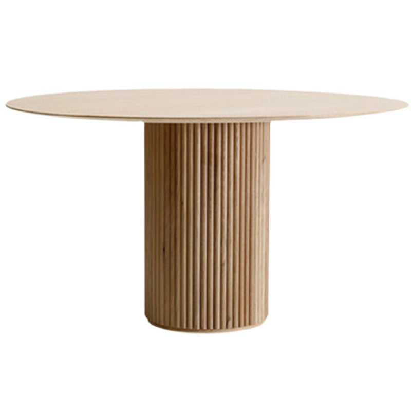 Solid Wood Brown Tone Dining Table Simplicity Pedestal Table for Dining Room Clearhalo ' dining_table' 'Dining Tables & Seating' 'Dining Tables' 'furn' 'furn_dining_table' 'Furniture' 'furniture_dining_table' 'Kitchen & Dining Furniture' 'kitchen&dining_furn' 'kitchen' 'kitchen_dining_table' 3649108