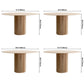 Solid Wood Brown Tone Dining Table Simplicity Pedestal Table for Dining Room Clearhalo ' dining_table' 'Dining Tables & Seating' 'Dining Tables' 'furn' 'furn_dining_table' 'Furniture' 'furniture_dining_table' 'Kitchen & Dining Furniture' 'kitchen&dining_furn' 'kitchen' 'kitchen_dining_table' 3649109