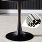 Round Table Dinette Table Contemporary Dinner Room Kitchen Table with Tulip Base Clearhalo ' dining_table' 'Dining Tables & Seating' 'Dining Tables' 'furn' 'furn_dining_table' 'Furniture' 'furniture_dining_table' 'Kitchen & Dining Furniture' 'kitchen&dining_furn' 'kitchen' 'kitchen_dining_table' 3649117