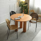 Round Pedestal Contemporary Dining Table Brown Tone Fixed Table of Solid Wood Clearhalo ' dining_table' 'Dining Tables & Seating' 'Dining Tables' 'furn' 'furn_dining_table' 'Furniture' 'furniture_dining_table' 'Kitchen & Dining Furniture' 'kitchen&dining_furn' 'kitchen' 'kitchen_dining_table' 3649130