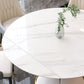Modern Round Dining Table Sintered Stone Dining Table with Pedestal Base for Home Kitchen Dinner Clearhalo ' dining_table' 'Dining Tables & Seating' 'Dining Tables' 'furn' 'furn_dining_table' 'Furniture' 'furniture_dining_table' 'Kitchen & Dining Furniture' 'kitchen&dining_furn' 'kitchen' 'kitchen_dining_table' 3649138