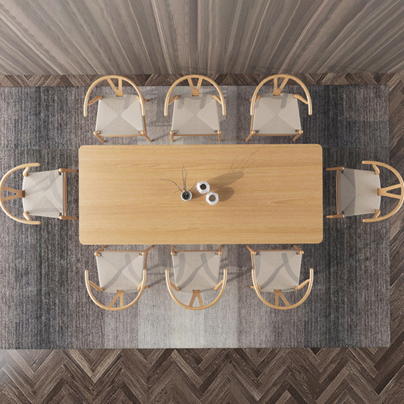 Pine Solid Wood Rectangle Dining Table Contemporary Kitchen Wood Table with Double Pedestal Clearhalo ' dining_table' 'Dining Tables & Seating' 'Dining Tables' 'furn' 'furn_dining_table' 'Furniture' 'furniture_dining_table' 'Kitchen & Dining Furniture' 'kitchen&dining_furn' 'kitchen' 'kitchen_dining_table' 3649147