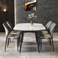 Modern Style Sintered Stone Dining Table White Round Table with Metal Base Clearhalo ' dining_table' 'Dining Tables & Seating' 'Dining Tables' 'furn' 'furn_dining_table' 'Furniture' 'furniture_dining_table' 'Kitchen & Dining Furniture' 'kitchen&dining_furn' 'kitchen' 'kitchen_dining_table' 3649152