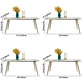 Metal Contemporary Rectangular Table Sintered Stone Dining Table with 4 Legs Clearhalo ' dining_table' 'Dining Tables & Seating' 'Dining Tables' 'furn' 'furn_dining_table' 'Furniture' 'furniture_dining_table' 'Kitchen & Dining Furniture' 'kitchen&dining_furn' 'kitchen' 'kitchen_dining_table' 3649171