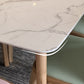 Modern Style Sintered Stone Dining Table Rectangle Table with 4 Wood Legs for Home Clearhalo ' dining_table' 'Dining Tables & Seating' 'Dining Tables' 'furn' 'furn_dining_table' 'Furniture' 'furniture_dining_table' 'Kitchen & Dining Furniture' 'kitchen&dining_furn' 'kitchen' 'kitchen_dining_table' 3649178