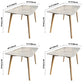 Modern Style Sintered Stone Dining Table Rectangle Table with 4 Wood Legs for Home Clearhalo ' dining_table' 'Dining Tables & Seating' 'Dining Tables' 'furn' 'furn_dining_table' 'Furniture' 'furniture_dining_table' 'Kitchen & Dining Furniture' 'kitchen&dining_furn' 'kitchen' 'kitchen_dining_table' 3649182