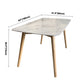 Modern Style Sintered Stone Dining Table Rectangle Table with 4 Wood Legs for Home Clearhalo ' dining_table' 'Dining Tables & Seating' 'Dining Tables' 'furn' 'furn_dining_table' 'Furniture' 'furniture_dining_table' 'Kitchen & Dining Furniture' 'kitchen&dining_furn' 'kitchen' 'kitchen_dining_table' 3649183