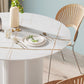 Contemporary Style Round 3 Legs Dining Table Stone Home Furniture for Indoor Clearhalo ' dining_table' 'Dining Tables & Seating' 'Dining Tables' 'furn' 'furn_dining_table' 'Furniture' 'furniture_dining_table' 'Kitchen & Dining Furniture' 'kitchen&dining_furn' 'kitchen' 'kitchen_dining_table' 3649189