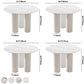 Contemporary Style Round 3 Legs Dining Table Stone Home Furniture for Indoor Clearhalo ' dining_table' 'Dining Tables & Seating' 'Dining Tables' 'furn' 'furn_dining_table' 'Furniture' 'furniture_dining_table' 'Kitchen & Dining Furniture' 'kitchen&dining_furn' 'kitchen' 'kitchen_dining_table' 3649193