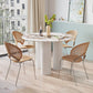 Contemporary Style Round 3 Legs Dining Table Stone Home Furniture for Indoor Clearhalo ' dining_table' 'Dining Tables & Seating' 'Dining Tables' 'furn' 'furn_dining_table' 'Furniture' 'furniture_dining_table' 'Kitchen & Dining Furniture' 'kitchen&dining_furn' 'kitchen' 'kitchen_dining_table' 3649195