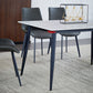 Contemporary White Standard Dining Table Sintered Stone Rectangle Shape Dining Table for Kitchen Clearhalo ' dining_table' 'Dining Tables & Seating' 'Dining Tables' 'furn' 'furn_dining_table' 'Furniture' 'furniture_dining_table' 'Kitchen & Dining Furniture' 'kitchen&dining_furn' 'kitchen' 'kitchen_dining_table' 3649201