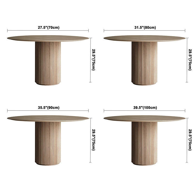 Contemporary Round Dining Table Pine Solid Wood Table with Pedestal Table Clearhalo ' dining_table' 'Dining Tables & Seating' 'Dining Tables' 'furn' 'furn_dining_table' 'Furniture' 'furniture_dining_table' 'Kitchen & Dining Furniture' 'kitchen&dining_furn' 'kitchen' 'kitchen_dining_table' 3649211