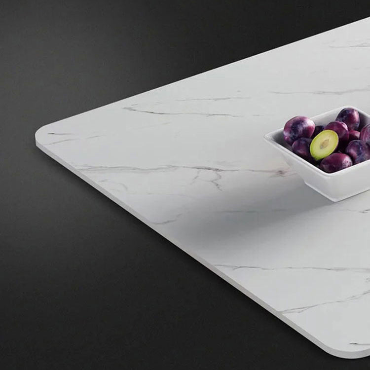 Metal Modern Rectangle Table Sintered Stone Table for Kitchen and Dining Room Clearhalo ' dining_table' 'Dining Tables & Seating' 'Dining Tables' 'furn' 'furn_dining_table' 'Furniture' 'furniture_dining_table' 'Kitchen & Dining Furniture' 'kitchen&dining_furn' 'kitchen' 'kitchen_dining_table' 3649231