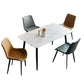 Metal Modern Rectangle Table Sintered Stone Table for Kitchen and Dining Room Clearhalo ' dining_table' 'Dining Tables & Seating' 'Dining Tables' 'furn' 'furn_dining_table' 'Furniture' 'furniture_dining_table' 'Kitchen & Dining Furniture' 'kitchen&dining_furn' 'kitchen' 'kitchen_dining_table' 3649233