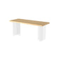Modern Style Solid Wood Dining Table Brown Rectangle Table with Acrylic Base Clearhalo ' dining_table' 'Dining Tables & Seating' 'Dining Tables' 'furn' 'furn_dining_table' 'Furniture' 'furniture_dining_table' 'Kitchen & Dining Furniture' 'kitchen&dining_furn' 'kitchen' 'kitchen_dining_table' 3649264