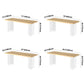 Modern Style Solid Wood Dining Table Brown Rectangle Table with Acrylic Base Clearhalo ' dining_table' 'Dining Tables & Seating' 'Dining Tables' 'furn' 'furn_dining_table' 'Furniture' 'furniture_dining_table' 'Kitchen & Dining Furniture' 'kitchen&dining_furn' 'kitchen' 'kitchen_dining_table' 3649270