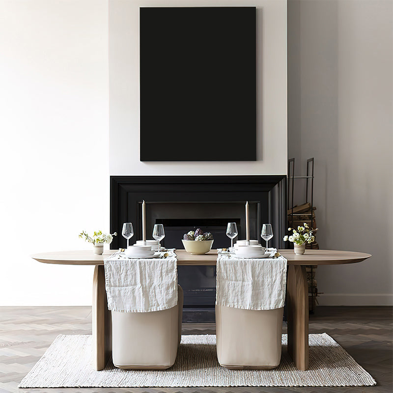 Pine Solid Wood Dining Table Contemporary Dining Site Table with Double Pedestal Clearhalo ' dining_table' 'Dining Tables & Seating' 'Dining Tables' 'furn' 'furn_dining_table' 'Furniture' 'furniture_dining_table' 'Kitchen & Dining Furniture' 'kitchen&dining_furn' 'kitchen' 'kitchen_dining_table' 3649272