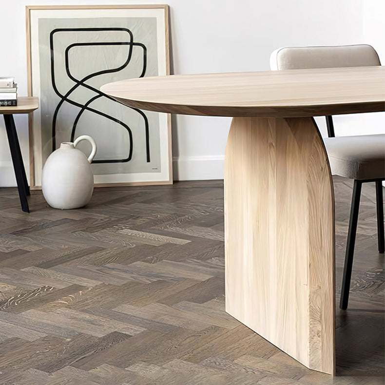 Pine Solid Wood Dining Table Contemporary Dining Site Table with Double Pedestal Clearhalo ' dining_table' 'Dining Tables & Seating' 'Dining Tables' 'furn' 'furn_dining_table' 'Furniture' 'furniture_dining_table' 'Kitchen & Dining Furniture' 'kitchen&dining_furn' 'kitchen' 'kitchen_dining_table' 3649273