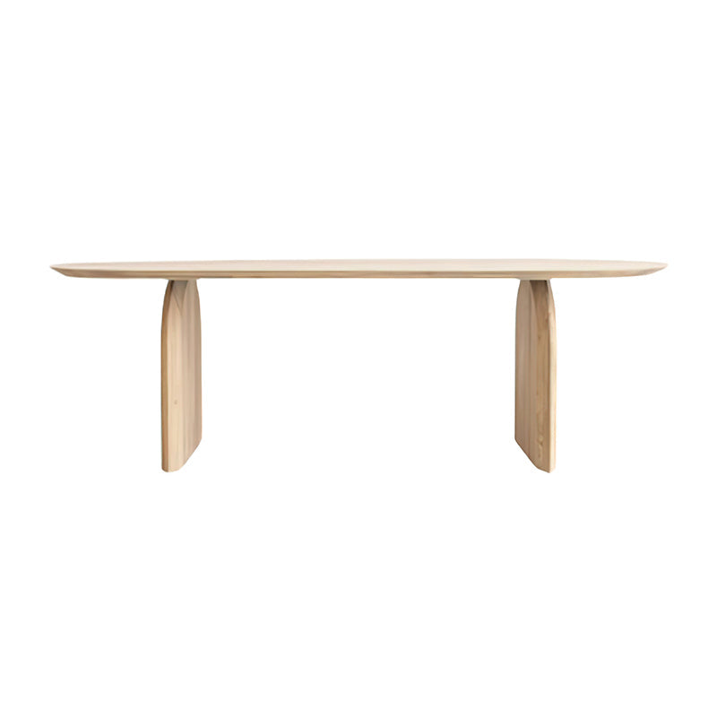 Pine Solid Wood Dining Table Contemporary Dining Site Table with Double Pedestal Without Chairs Clearhalo ' dining_table' 'Dining Tables & Seating' 'Dining Tables' 'furn' 'furn_dining_table' 'Furniture' 'furniture_dining_table' 'Kitchen & Dining Furniture' 'kitchen&dining_furn' 'kitchen' 'kitchen_dining_table' 3649275