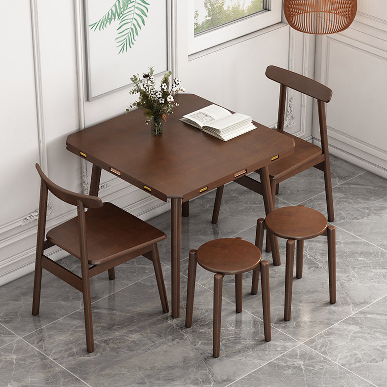 Contemporary Round Dining Table Rubberwood Solid Wood Table with 4 Legs for Dining Room Clearhalo ' dining_table' 'Dining Tables & Seating' 'Dining Tables' 'furn' 'furn_dining_table' 'Furniture' 'furniture_dining_table' 'Kitchen & Dining Furniture' 'kitchen&dining_furn' 'kitchen' 'kitchen_dining_table' 3649304