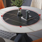Contemporary Sintered Stone Round Dining Table Kitchen Standard Dining Table with Pedestal Base Clearhalo ' dining_table' 'Dining Tables & Seating' 'Dining Tables' 'furn' 'furn_dining_table' 'Furniture' 'furniture_dining_table' 'Kitchen & Dining Furniture' 'kitchen&dining_furn' 'kitchen' 'kitchen_dining_table' 3649322