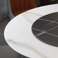 Contemporary Sintered Stone Round Dining Table Kitchen Standard Dining Table with Pedestal Base Clearhalo ' dining_table' 'Dining Tables & Seating' 'Dining Tables' 'furn' 'furn_dining_table' 'Furniture' 'furniture_dining_table' 'Kitchen & Dining Furniture' 'kitchen&dining_furn' 'kitchen' 'kitchen_dining_table' 3649323